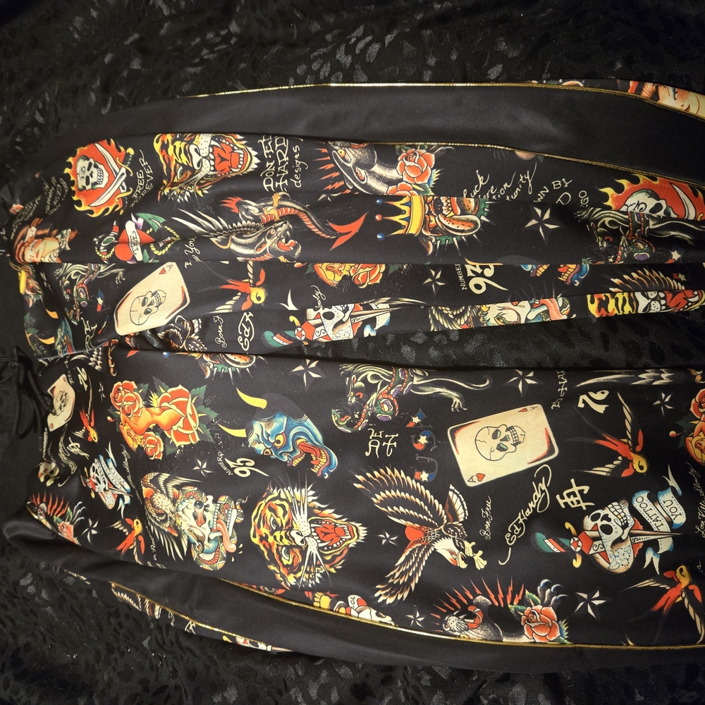 Tattoo Print Ed Hardy Pants